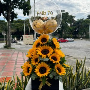 Arreglo Triangulo de Girasoles