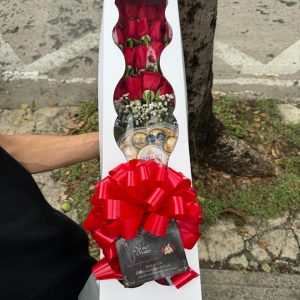 Caja de Rosas con Ferrero Rocher