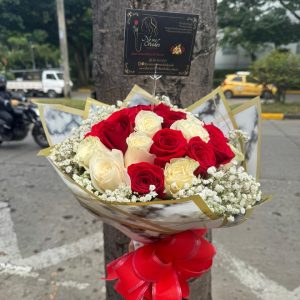 Buchon de rosas 2 tonos