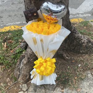 Buquet Rosas Amarillas Corbatin