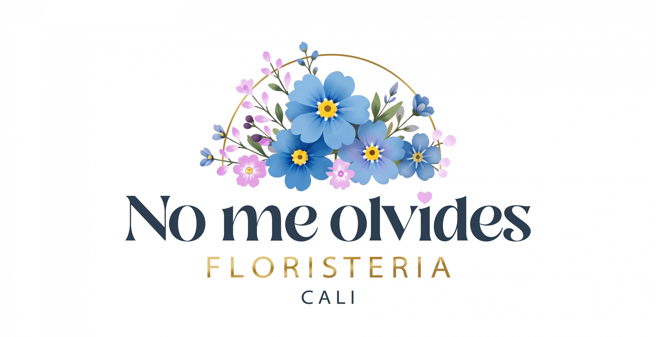 Logo Floristería No Me Olvides Cali