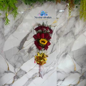 Buquet Rosas y Girasol en cali