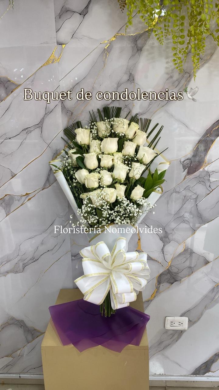 Buquet Rosas Blancas en Cali