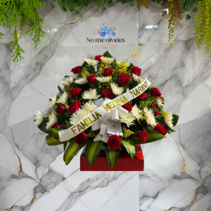 Abanico Fúnebre Rosas Y Crisantemos en Cali