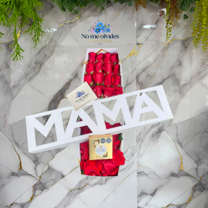 🌹Caja de rosas Mamá 🌹