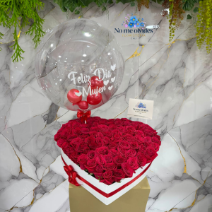 Corazon Especial de Amor Llenito de Rosas en Cali