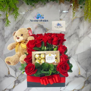 Combo Rosas, Chocolate y Peluche en Cali