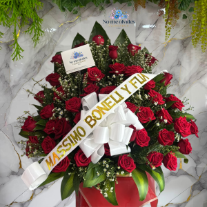 Abanico Fúnebre Condolencias en Rosas