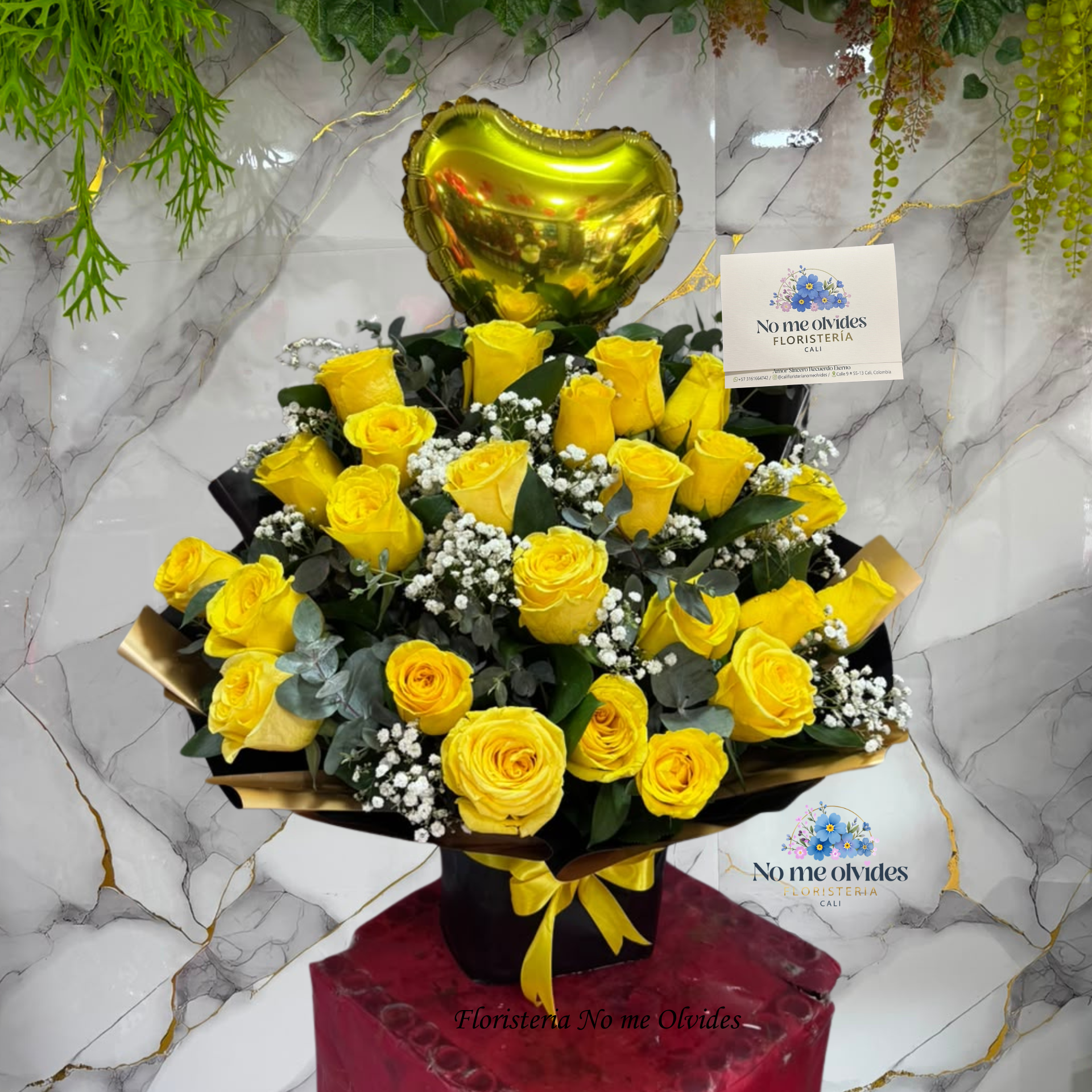 Arreglo Rosas Amarillas Elegante